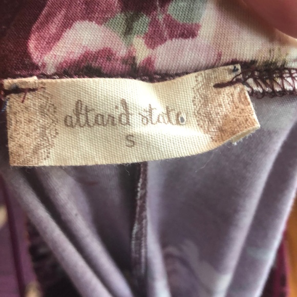 Altard State burgundy floral top  -NEW - Picture 6 of 6
